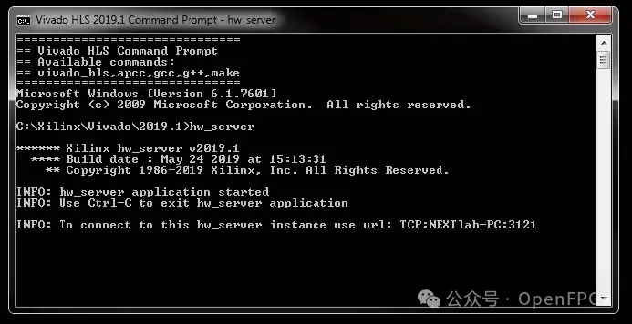 1715589124927975.png 图二 本地PC上运行的 Vivado 硬件服务器.png