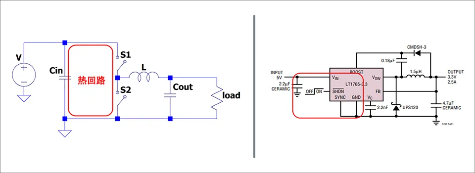 1752651411954200.png 图2 降压型 DCDC 转换器的热回路.png